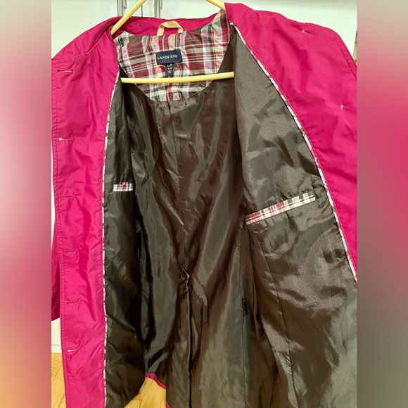 Lands End Rain/Trench Coat - Picture 5 of 8